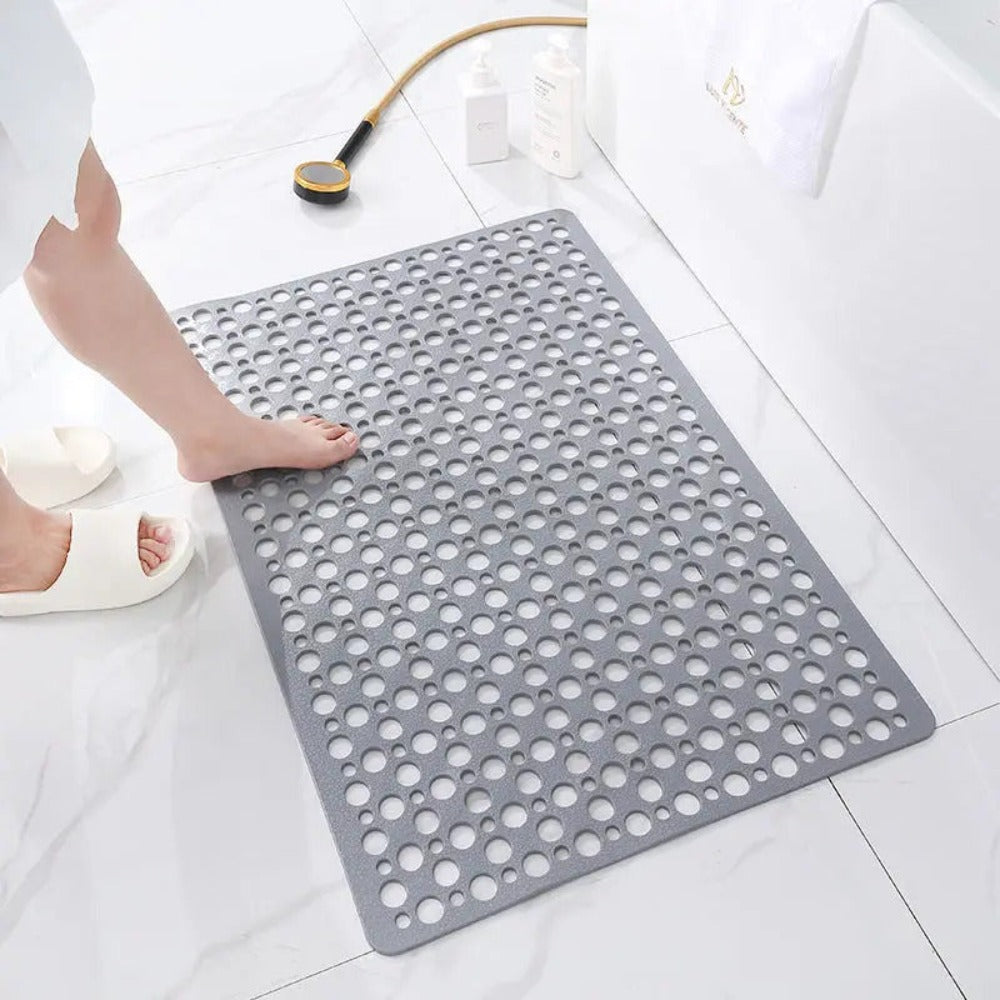 Secure Shower Mat - Non Slip Bath Mat with Antibacterial Safety Design 2