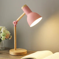 TURNGLOW – Verstellbare Holz-Tischlampe mit sanftem Augenschutz