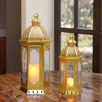 MORAVIEL – Moroccan Candle Lantern Set for Warm Ambient Glow