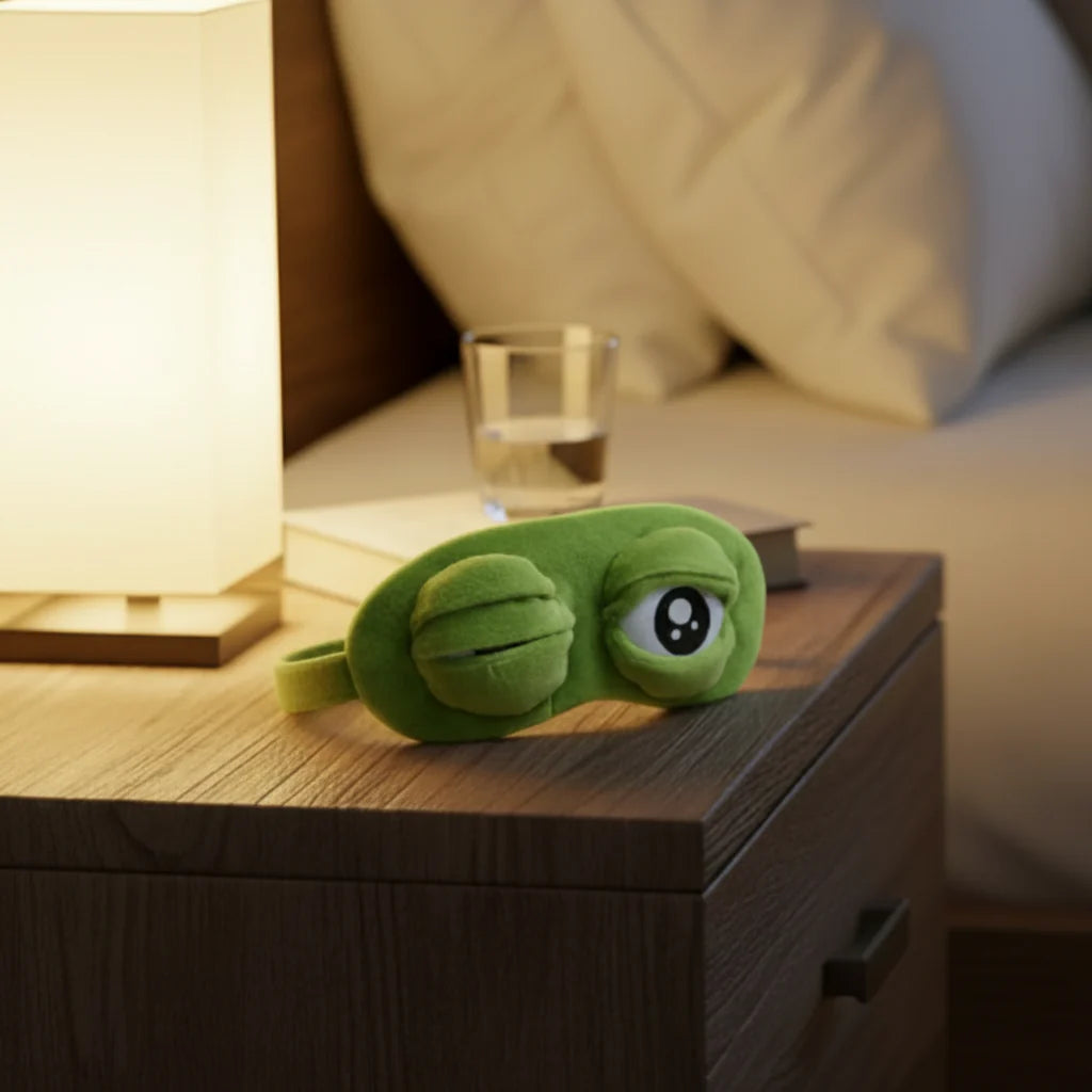 FROGCLOUD – Blødt sovemaske til afslappende rejse-lure