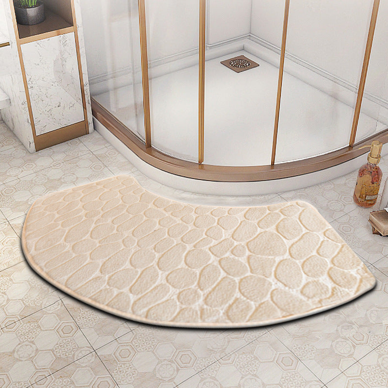 VELVOSTONE – 3D Non-Slip Velvet Bath Mat Quick-Dry Design