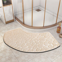 VELVOSTONE – 3D Non-Slip Velvet Bath Mat Quick-Dry Design