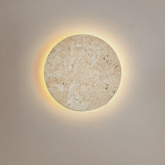 TRAVERO – Wabi Sabi Yellow Travertine LED Wall Light