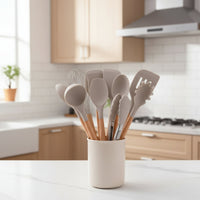Silicone kitchen utensil set - Heat-resistant & stylish for every kitchen 0