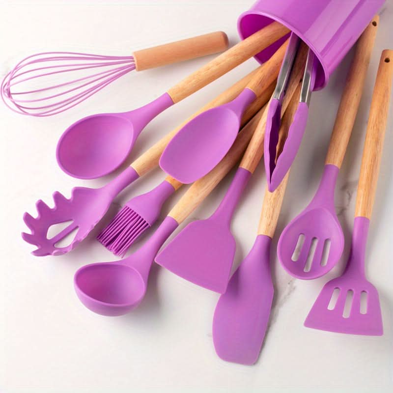 Silicone kitchen utensil set - Heat-resistant & stylish for every kitchen 11