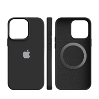 SILVORA – Premium Silicone iPhone Case with MagSafe Protection and Soft Microfiber Lining