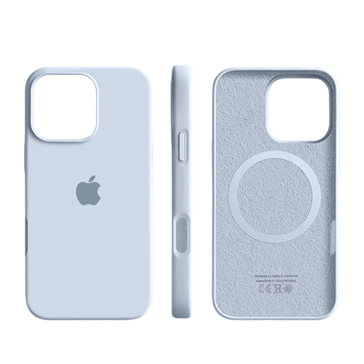 SILVORA – Premium Silicone iPhone Case with MagSafe Protection and Soft Microfiber Lining