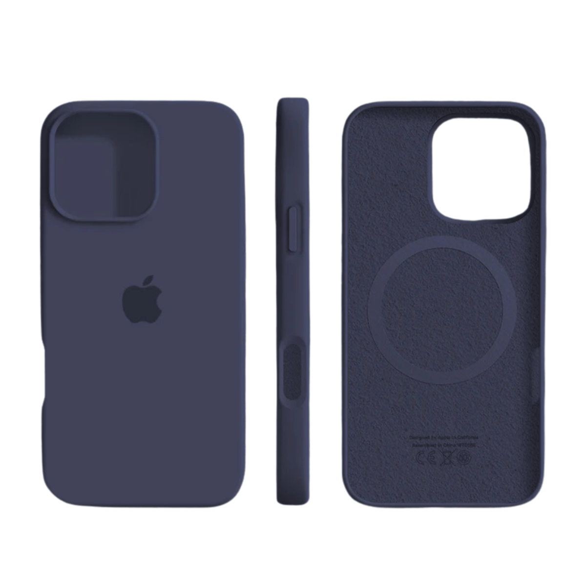 SILVORA – Premium Silicone iPhone Case with MagSafe Protection and Soft Microfiber Lining