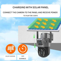 SkySentinel - Wireless 4K Security Camera with Dual Lens & Solar Power 5