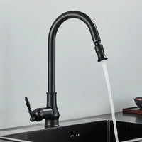SmartSpout - Antique Bronze Kitchen Faucet With Pull-Out Sprayer For Flexibility 4