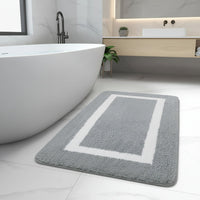 SoftEdge Non-Slip Bath Mat - Soft Microfiber Bathroom Rug for Safety & Comfort 1