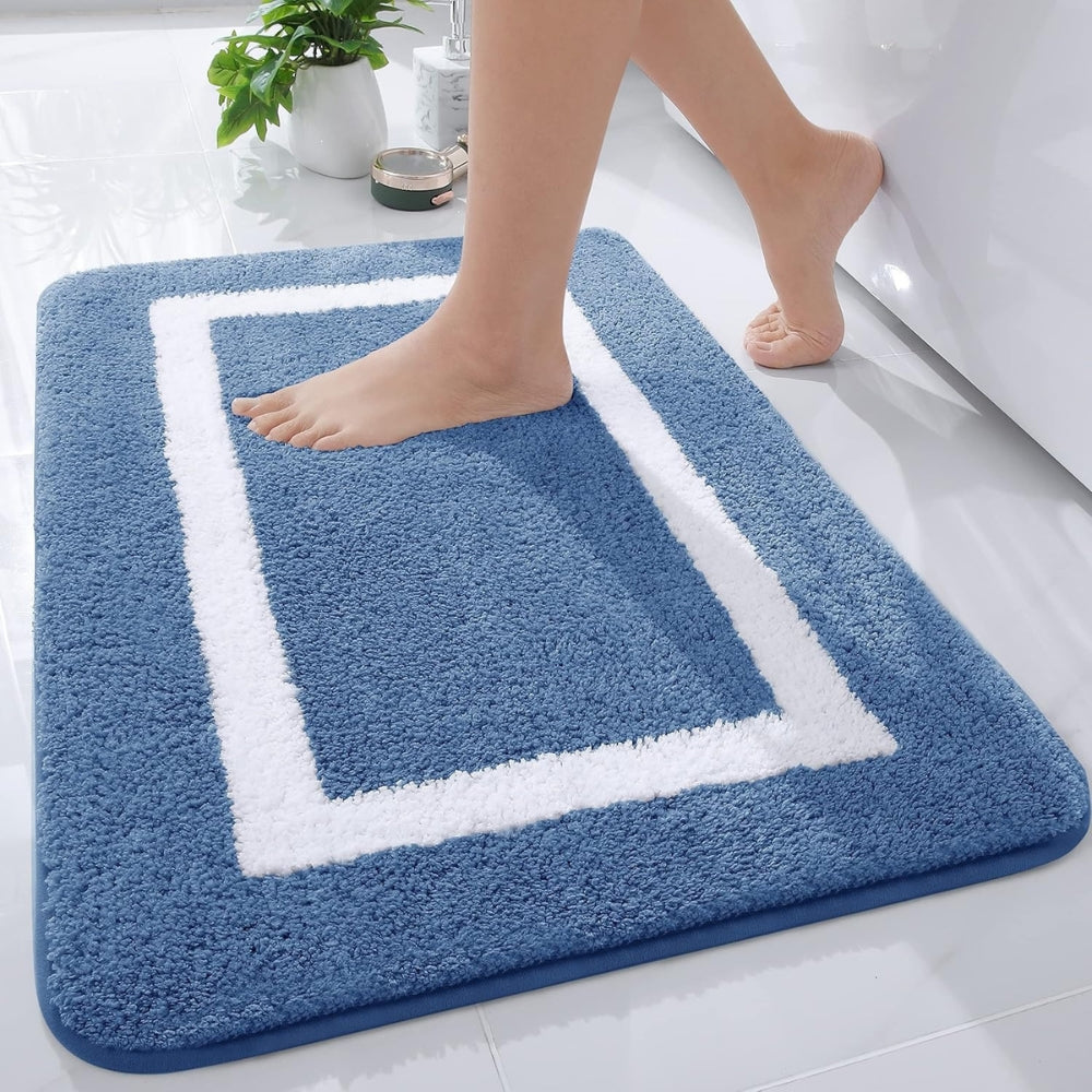 SoftEdge Non-Slip Bath Mat - Soft Microfiber Bathroom Rug for Safety & Comfort 2