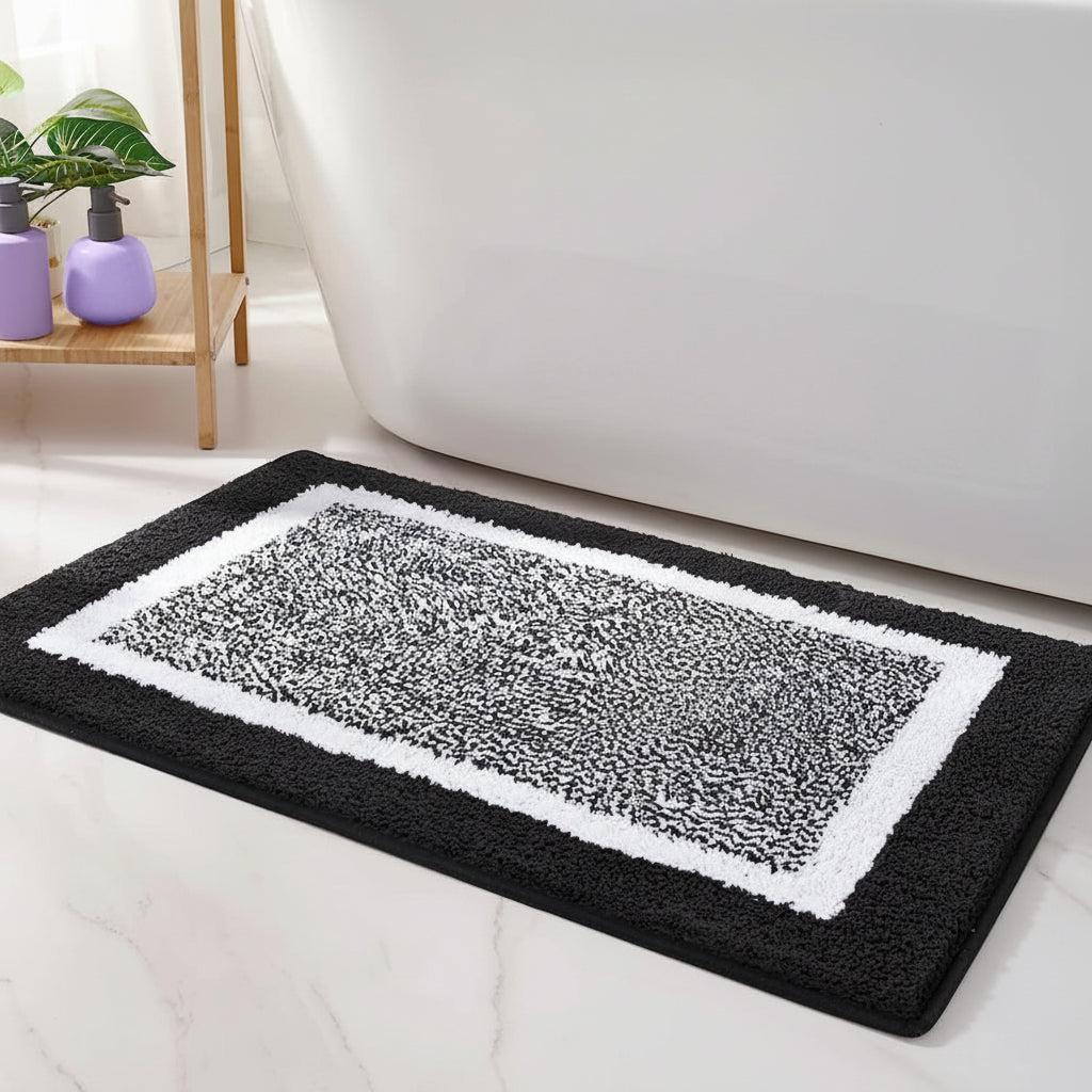 SoftEdge Non-Slip Bath Mat - Soft Microfiber Bathroom Rug for Safety & Comfort 6
