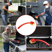 Steam Grill Cleaner Brush - Safe Non-Scratch BBQ Brush with Long Handle 3