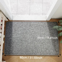 Stylish Faux Jute Outdoor Rug - Durable Non-Slip Indoor Outdoor Mat for Entrances 3