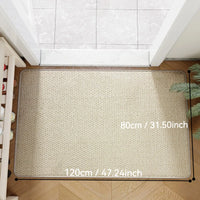Stylish Faux Jute Outdoor Rug - Durable Non-Slip Indoor Outdoor Mat for Entrances 4