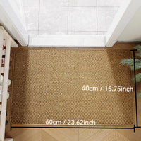 Stylish Faux Jute Outdoor Rug - Durable Non-Slip Indoor Outdoor Mat for Entrances 5