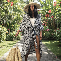 Stylish Plus Size Beach Kimono Cover Up - Bohemian Tie-Dye Design for Women 10