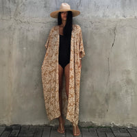 Stylish Plus Size Beach Kimono Cover Up - Bohemian Tie-Dye Design for Women 4