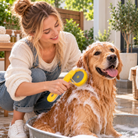 SUDSNOVA – 2-in-1 Shampoo Dispensing Brush for Pet Care