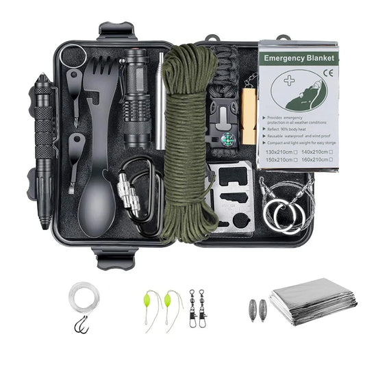 SurvivalPro - Multifunctional Emergency Kit with First Aid & Survival Gear 0