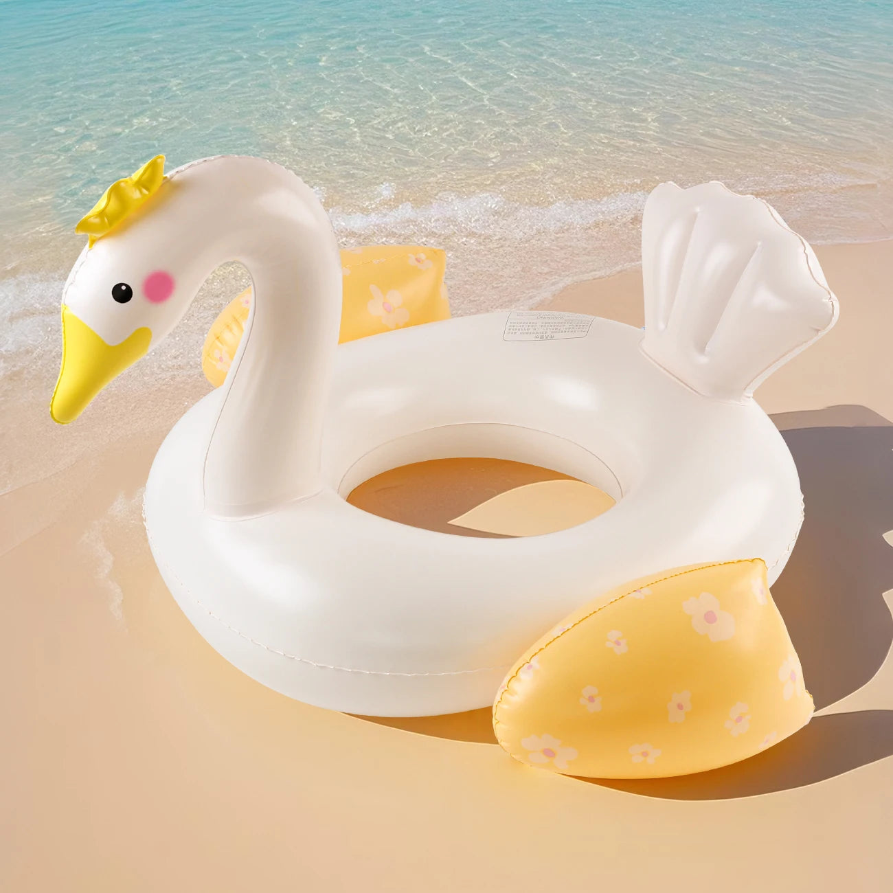 Swan Pool Float - Durable PVC Swim Ring for Pool Parties & Summer Fun 0