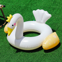 Swan Pool Float - Durable PVC Swim Ring for Pool Parties & Summer Fun 1