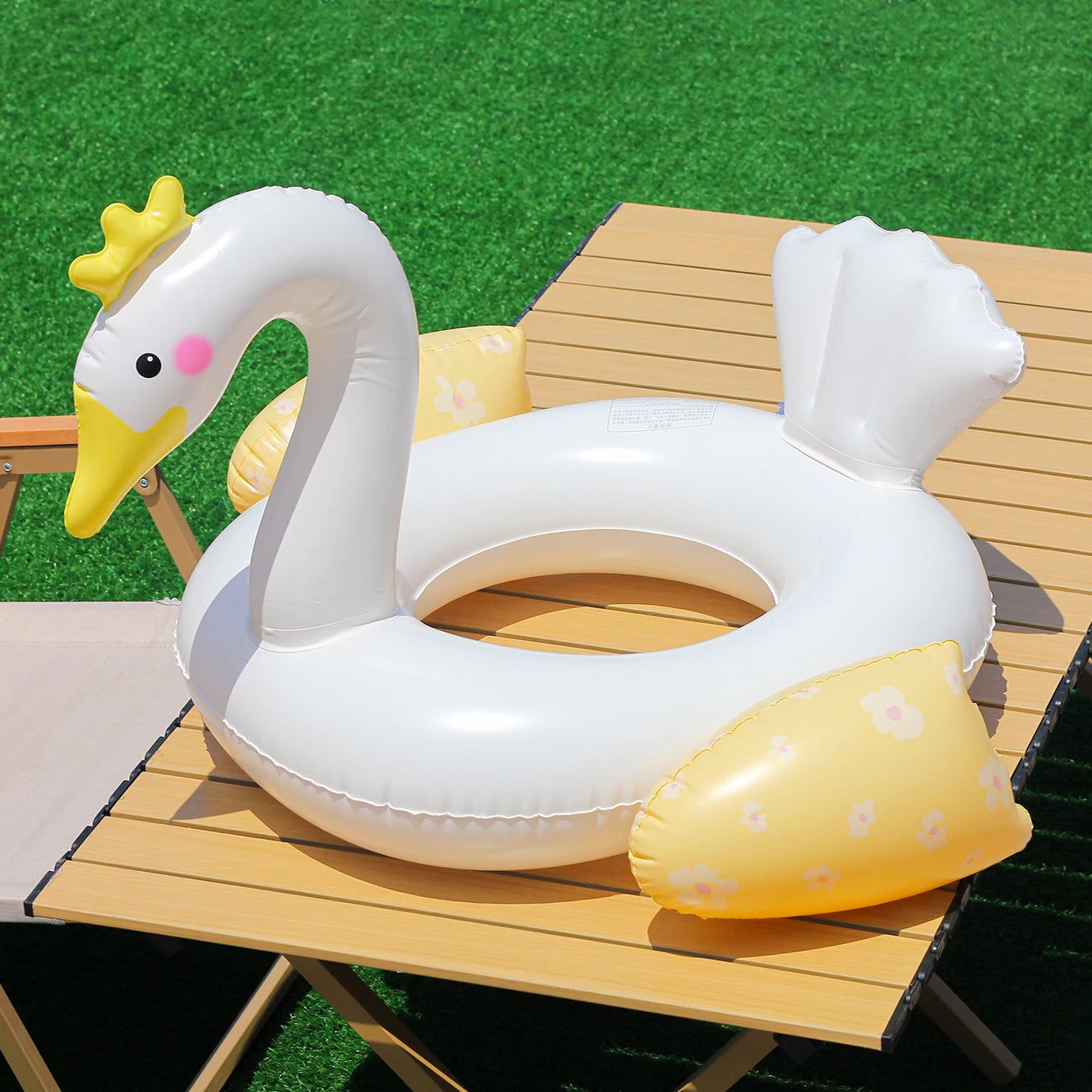 Swan Pool Float - Durable PVC Swim Ring for Pool Parties & Summer Fun 2