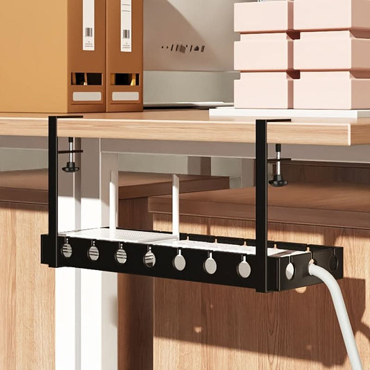 TANGLEFREE - Adjustable Under-Desk Cable Organizer for Clutter-Free Workspaces 1