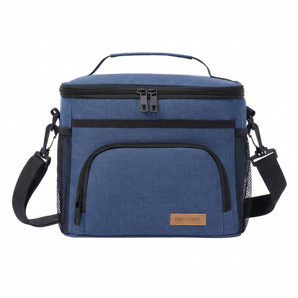 THERMOVIA - Large Insulated Lunch Tote with Adjustable Strap & Zipper Closure 8
