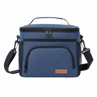 THERMOVIA - Large Insulated Lunch Tote with Adjustable Strap & Zipper Closure 8