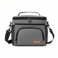 THERMOVIA - Large Insulated Lunch Tote with Adjustable Strap & Zipper Closure 9