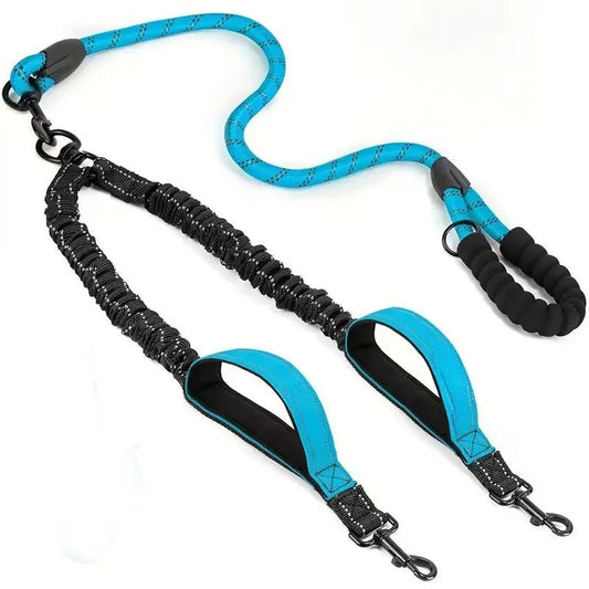 TWINSTRIDE - Dual Dog Leash with 360° Swivel & Shock Absorption 0