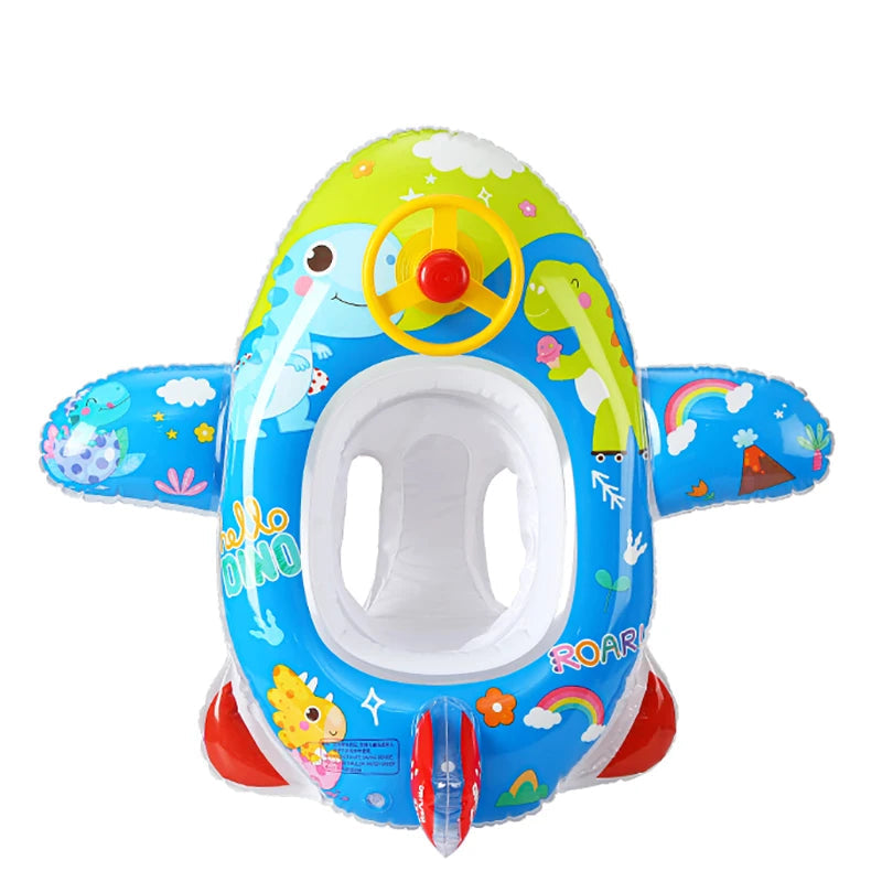 Toddler Pool Float - Non-Toxic Animal Theme Swimming Ring for Ages 0-3 11