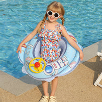 Toddler Pool Float - Non-Toxic Animal Theme Swimming Ring for Ages 0-3 3