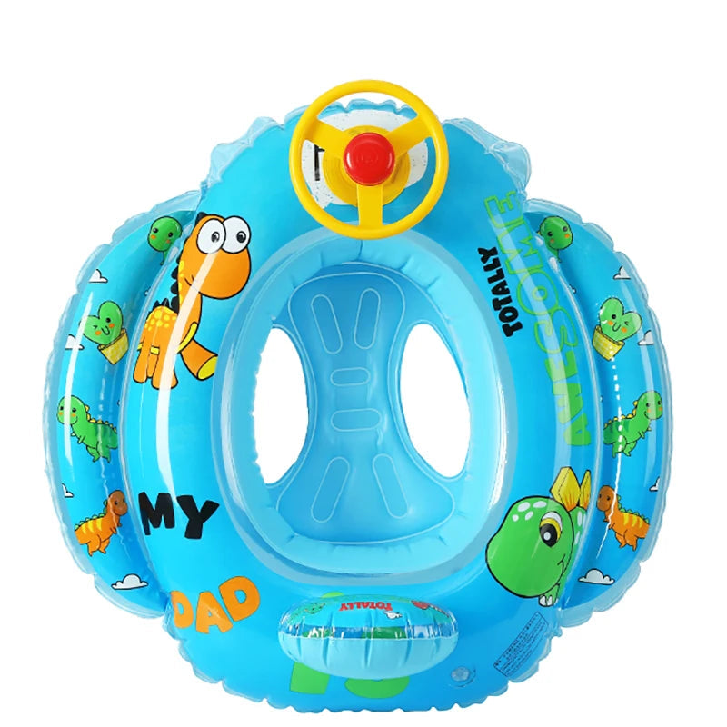 Toddler Pool Float - Non-Toxic Animal Theme Swimming Ring for Ages 0-3 6