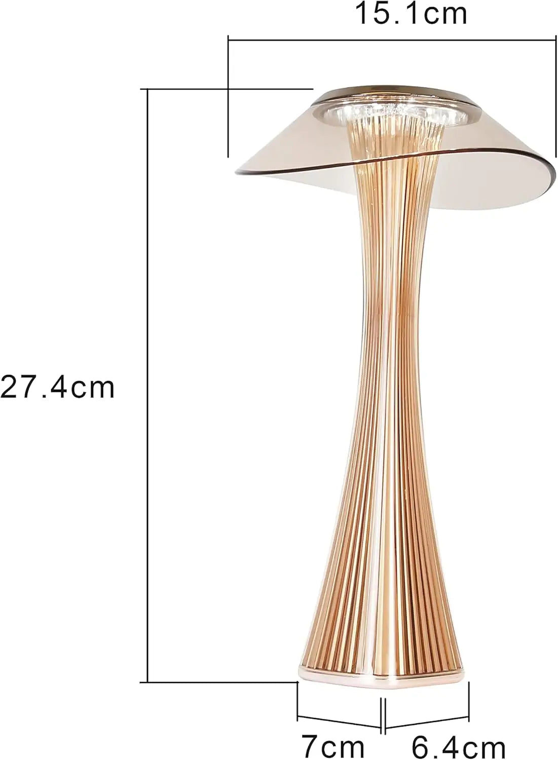 Touch-Dimmable LED Table Lamp - Rechargeable Mood Light for Indoor & Outdoor 3