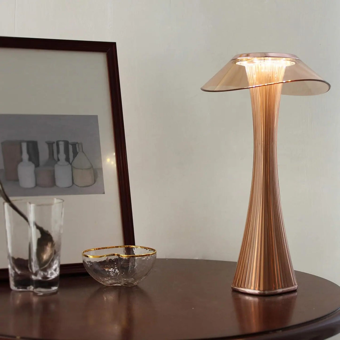 Touch-Dimmable LED Table Lamp - Rechargeable Mood Light for Indoor & Outdoor 6