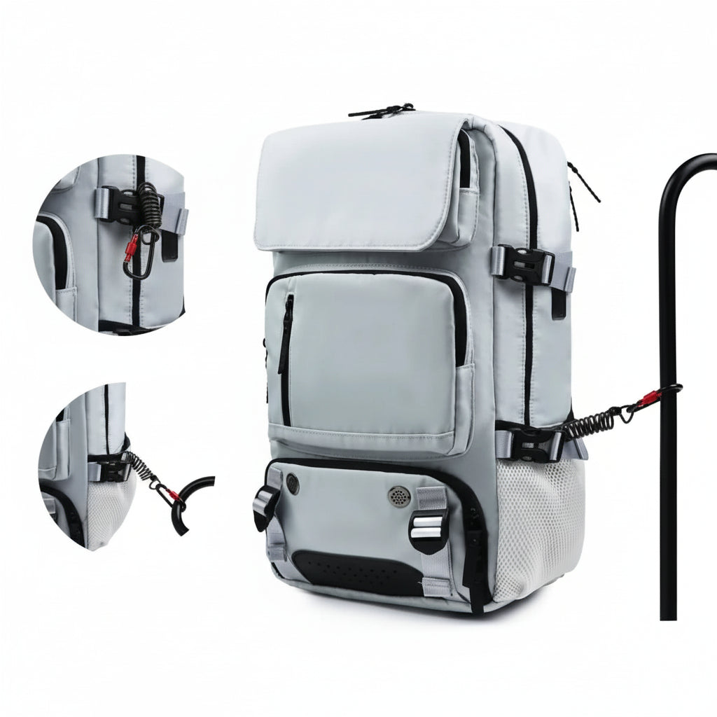 TravelMax - Large Waterproof Travel Backpack with USB Charging Port 3