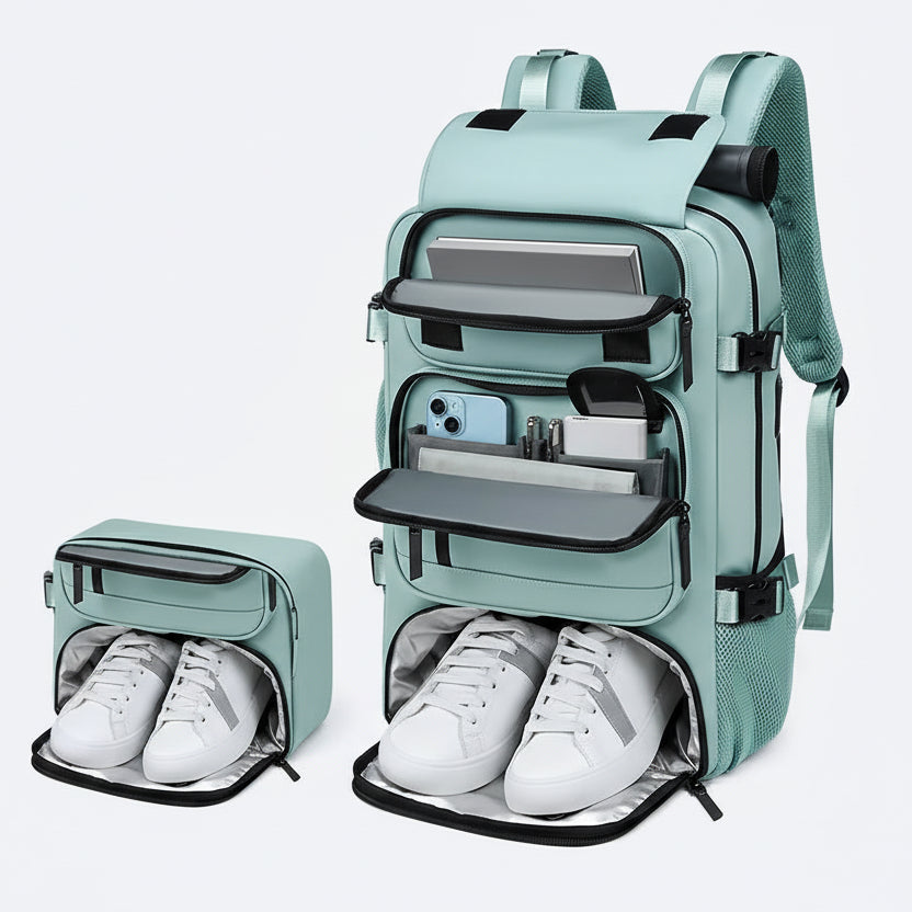 TravelMax - Large Waterproof Travel Backpack with USB Charging Port 4