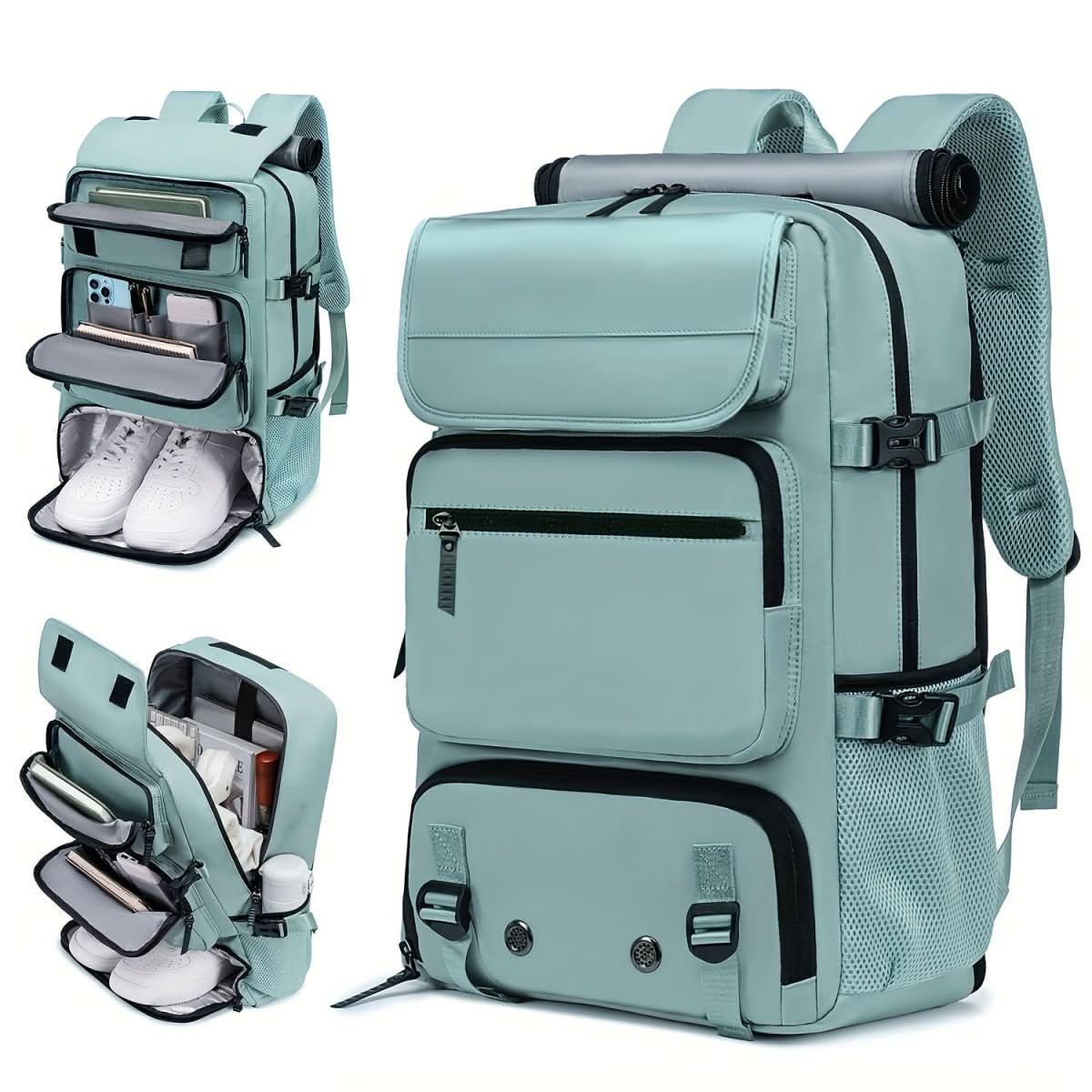 TravelMax - Large Waterproof Travel Backpack with USB Charging Port 9