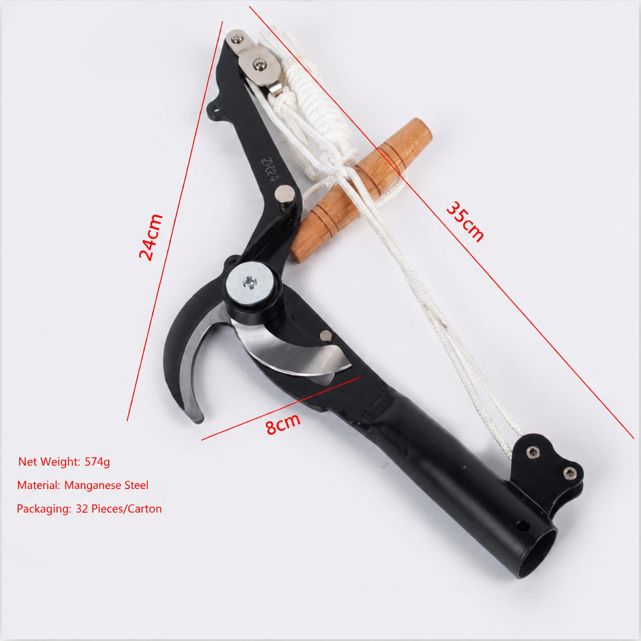 Treetrim Pro - Extendable Tree Pruner with SK5 Steel Blade & Double Pulley System 1