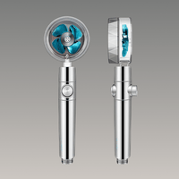 Turbo Rain Shower Head - High Pressure, Adjustable Spray, Water-Saving Design 3