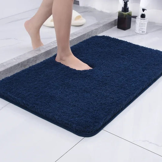 Ultra-Soft Microfiber Bath Rug - Non-Slip Comfort Mat for Bathrooms 0