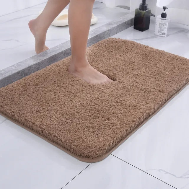 Ultra-Soft Microfiber Bath Rug - Non-Slip Comfort Mat for Bathrooms 5