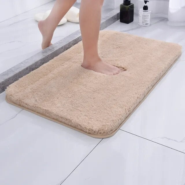 Ultra-Soft Microfiber Bath Rug - Non-Slip Comfort Mat for Bathrooms 6
