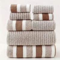 Ultra-Soft Microfiber Bath Towel Set - Luxury, High Absorbency, 8-Piece 0