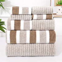 Ultra-Soft Microfiber Bath Towel Set - Luxury, High Absorbency, 8-Piece 1