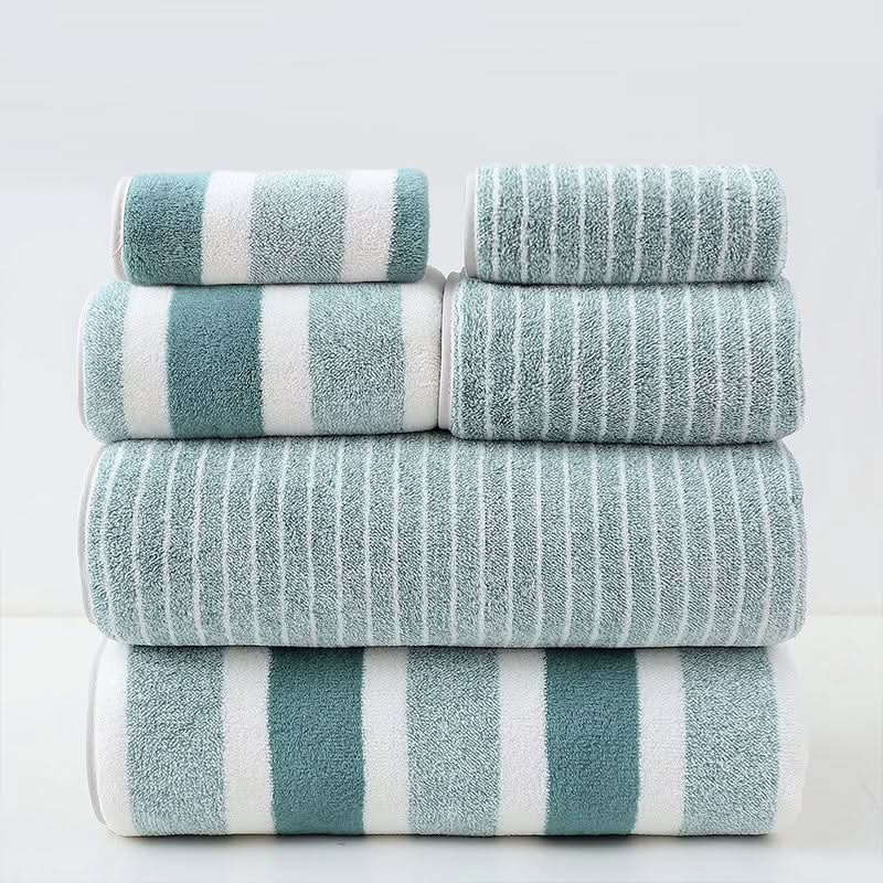 Ultra-Soft Microfiber Bath Towel Set - Luxury, High Absorbency, 8-Piece 9