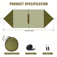Ultralight Portable Camping Hammock with Mosquito Net - Ideal for Backpacking & Travel 4
